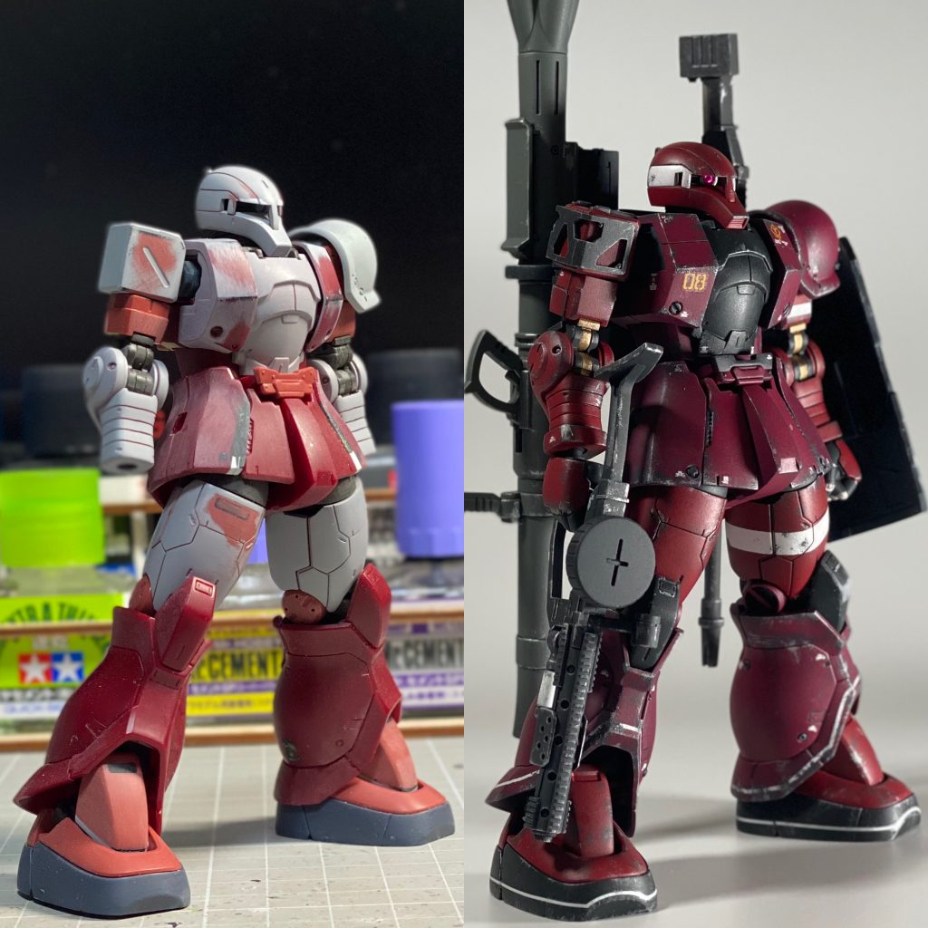 組み始めの頃とびふぉーあふたーS字立ちが好きなので組み始めてすぐに腰入れてますね🤣