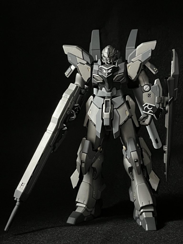 MG ver Ka風の角度でやはり、デカールは貼りたい！汚すとまでは行かなくても、エッジに黒系を乗せると線がハッキリして良くなるかも。