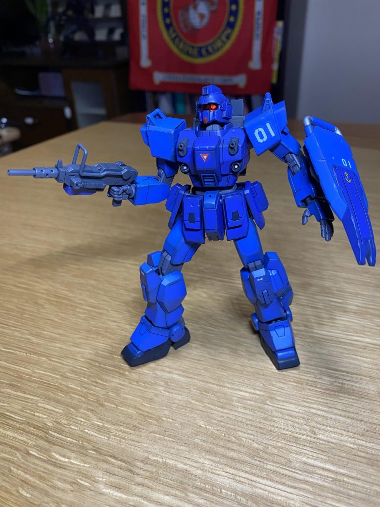 グラデーション塗装してありますが、ウェザリングをしたら目立たなくなってしまいました😭