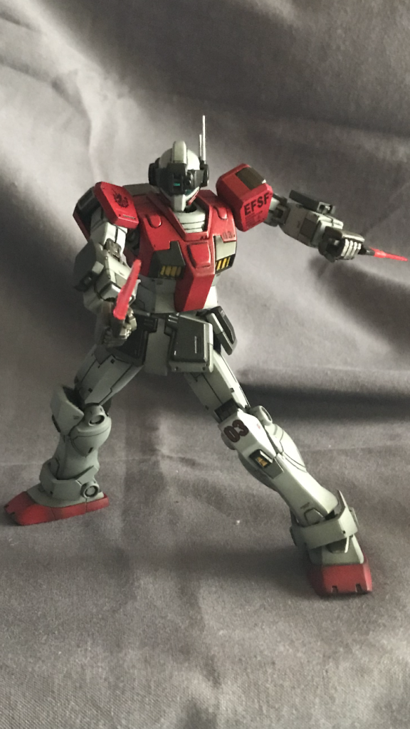 このガードカスタム、めっちゃ動きます‼︎HGの中でも屈指じゃないでしょうか?バンダイすげーなと改めて思いますよね。