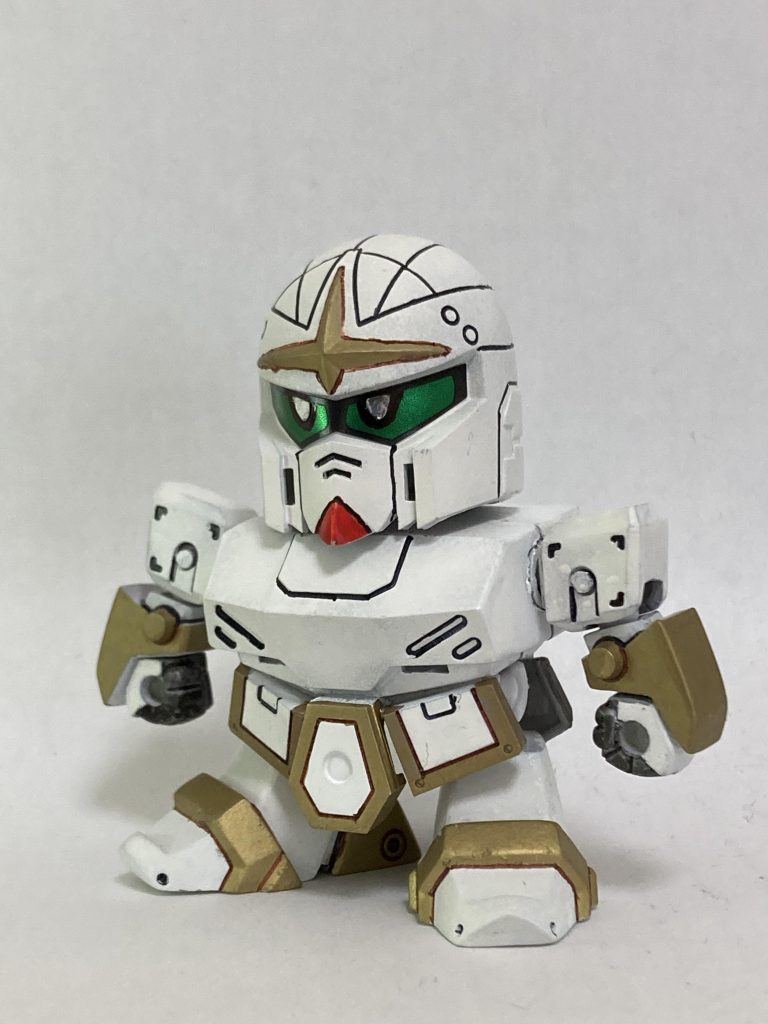 軽装タイプ。この頃のSDらしいずんぐりした体型。なぜゼータ口なんだろう。