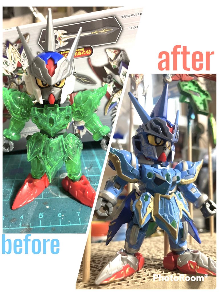 軽装モードのビフォーアフター。見えないところは少し手を抜きがちです💦