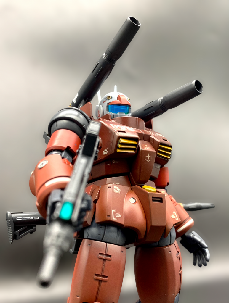 見下しポーズで決め！アオリで見ると首が埋まる感じが重MS感あってお気に入りです😆