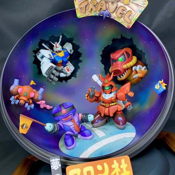 「夢のマロン社　宇宙の旅」ジオラマ