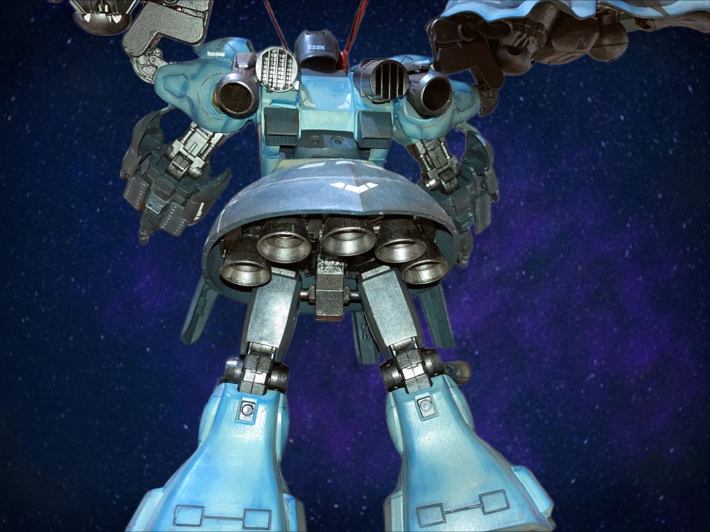 サイサリスの足は正解でした。股関節の改造は必要ですが違和感ないサイズ感です。パーフェクトジオングに近いフォルムになりますね。