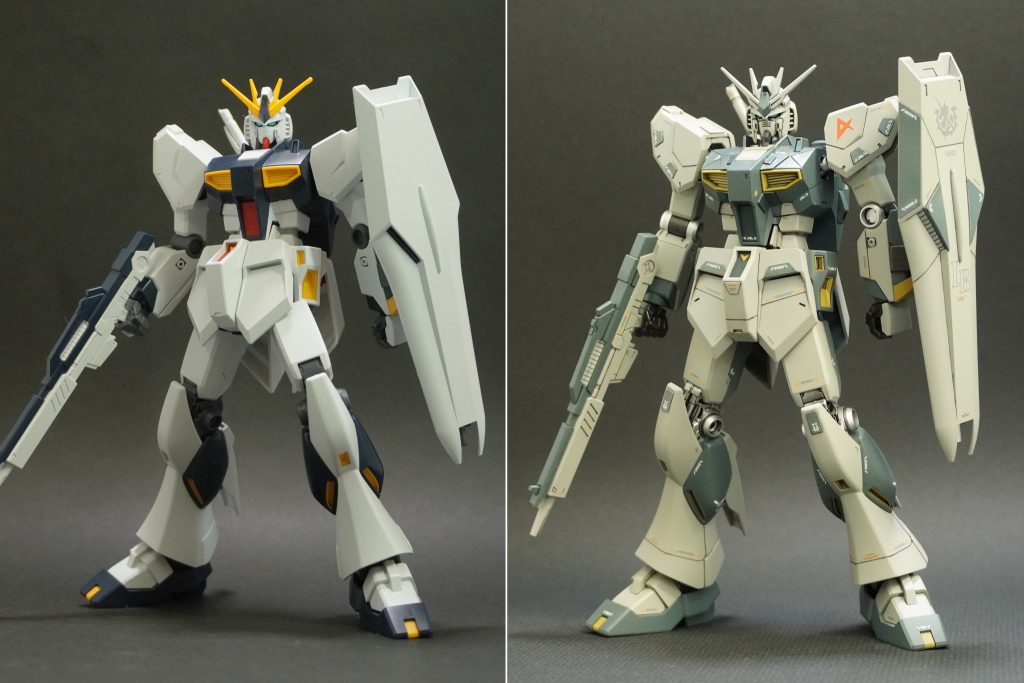 仮組みとの完成の比較です。 こうして見比べると作業は大変でしたが、違いは出たのでちょっと嬉しかったです。