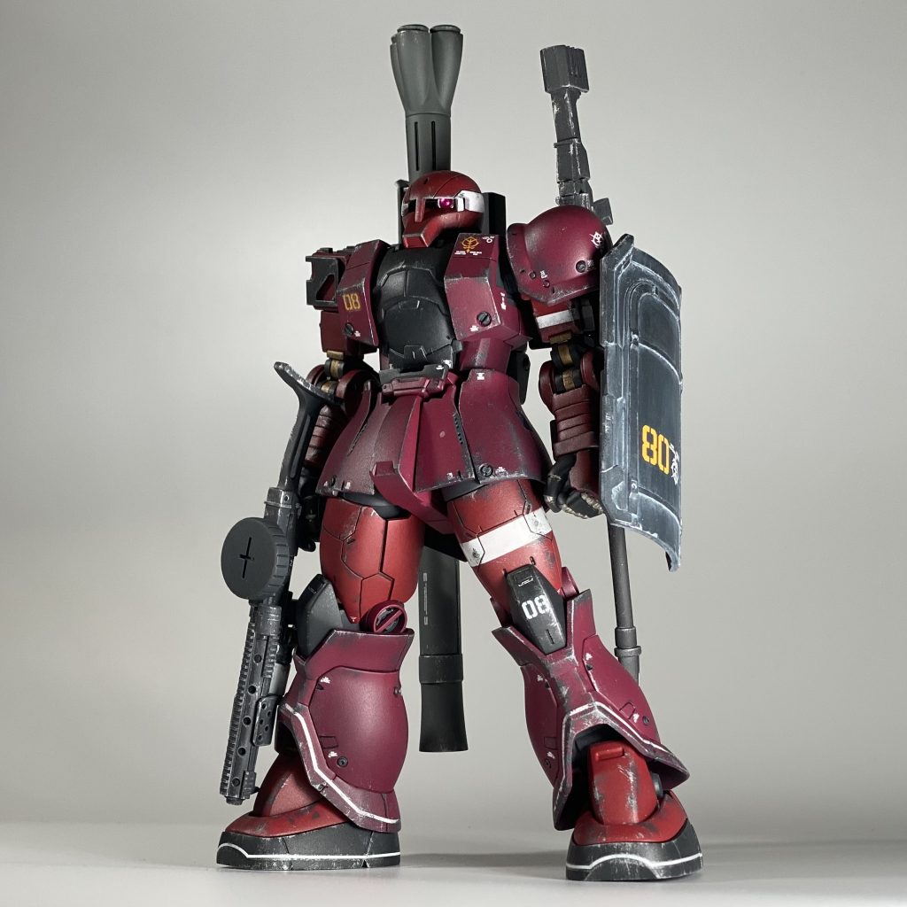 シールドとスパイクアーマーは好みで排除しています。ザクⅠと言えばこのスタイルの方が好みです😅