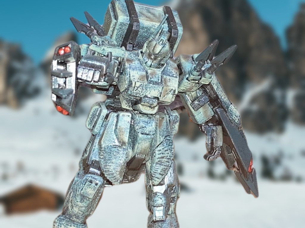 近藤和久先生版ez-8をテーマに作っていったのですか、フォルムがあまりに普通すぎて違うテーマで近接に強いez-8にした感じです。それでも塗装の質感は満足してます。