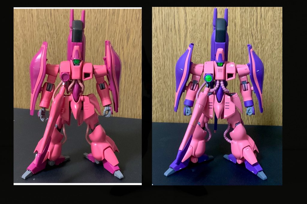 素組との比較。改修はHJの作例を参考にしました。