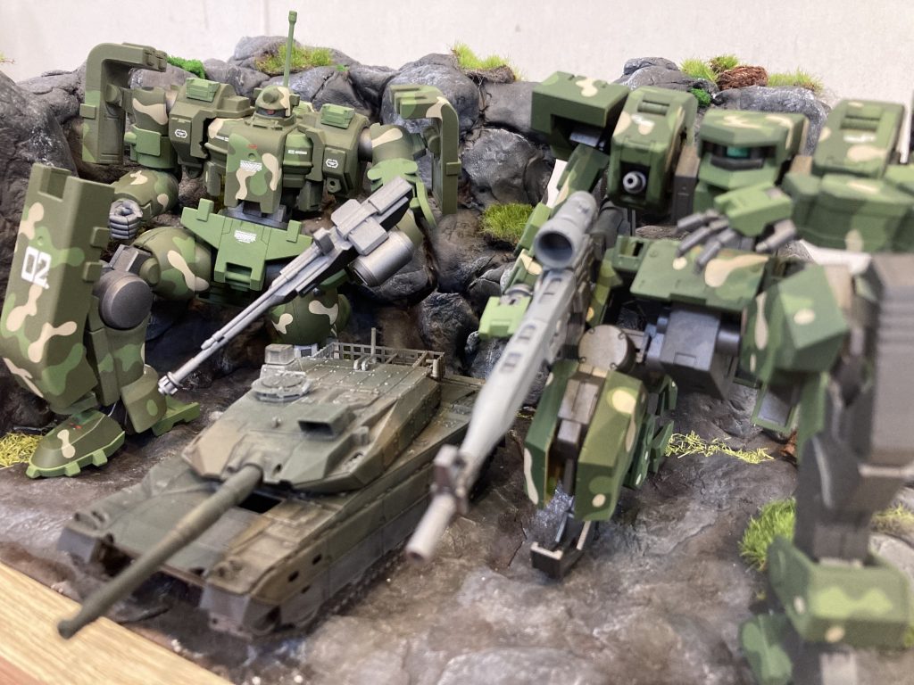 陸上○衛隊　機甲科部隊　ジオラマ–5枚目/制作者：kai34