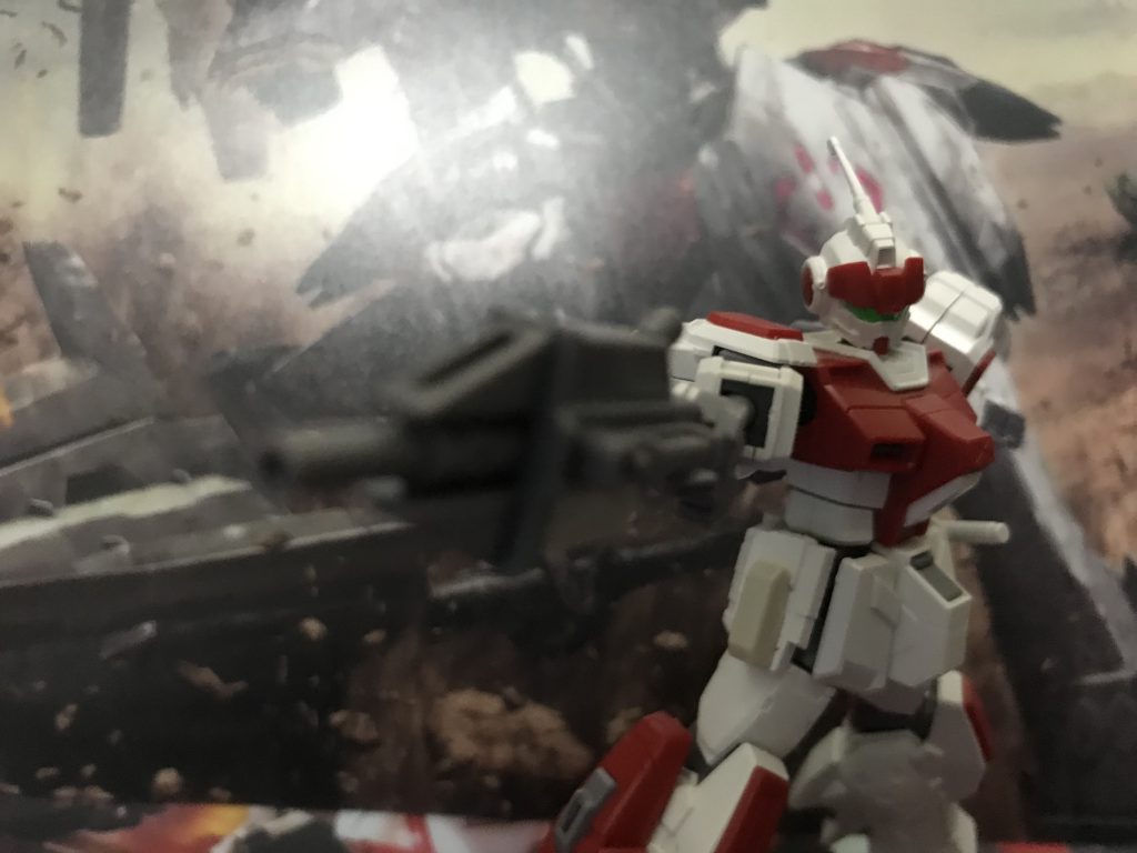 マシンガン!このマシンガンの他にも100ミリマシンガンが付いておりました!このマシンガンバトオペ2でも10発よろけで意外と強いからね…ご覧いただきありがとうございました!
