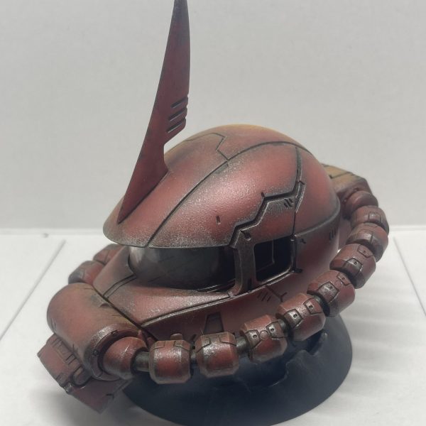 ザクヘッド　ウェザリング練習してみた