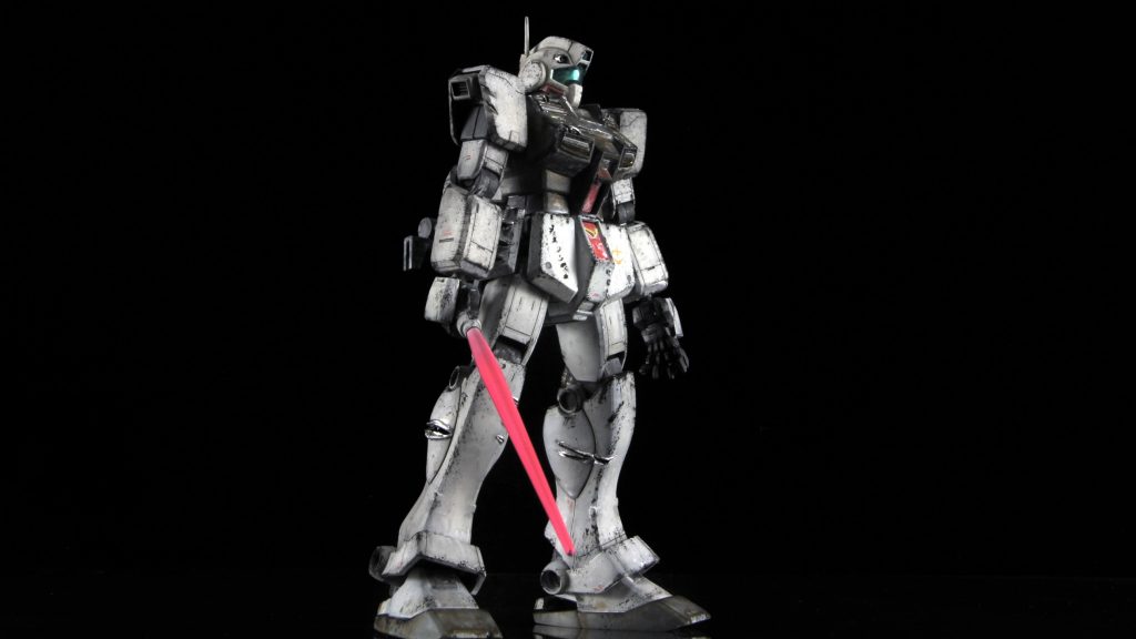 「戦場まで何マイル?」HGジム寒冷地仕様&ハイゴック ジオラマ –2枚目/制作者:ガンダムラボ