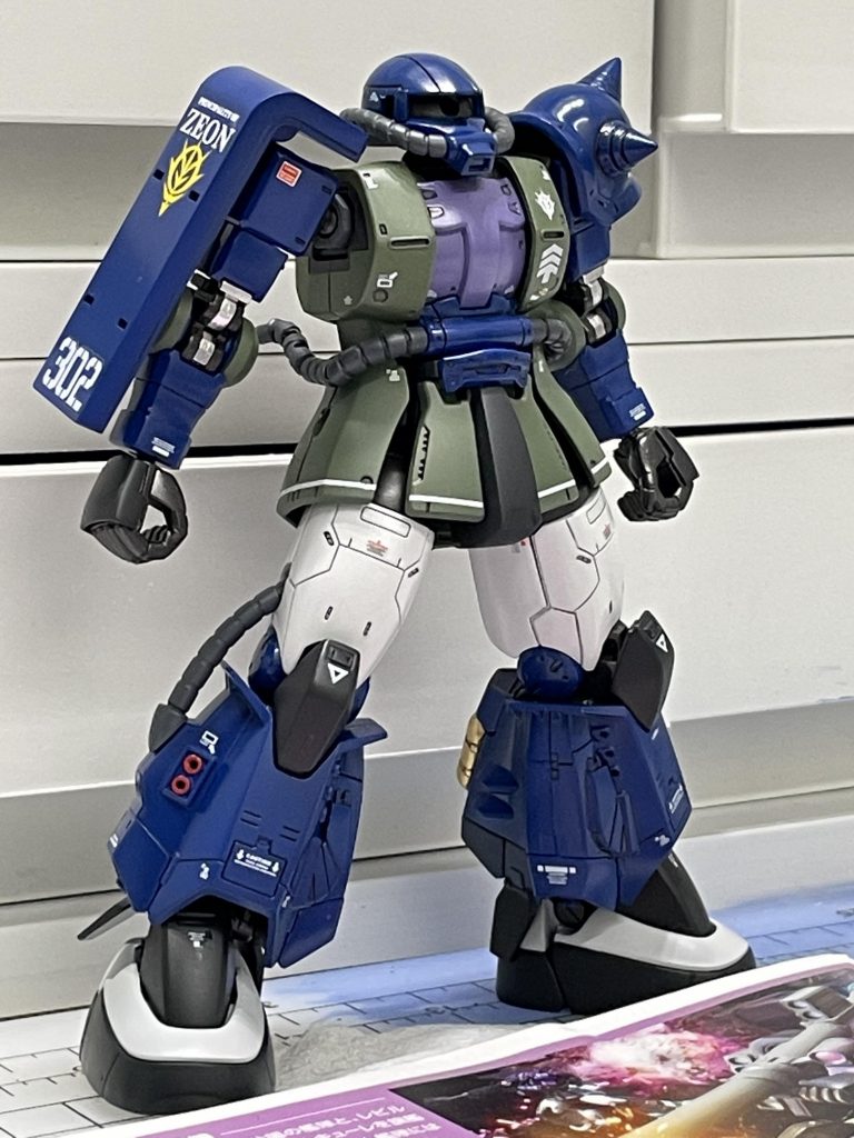 デカール後、トップコート前の状態。