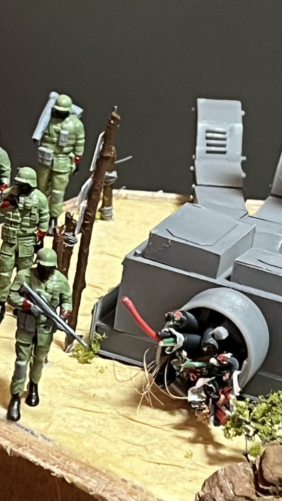 手がちょん切れて落として行った感じ…