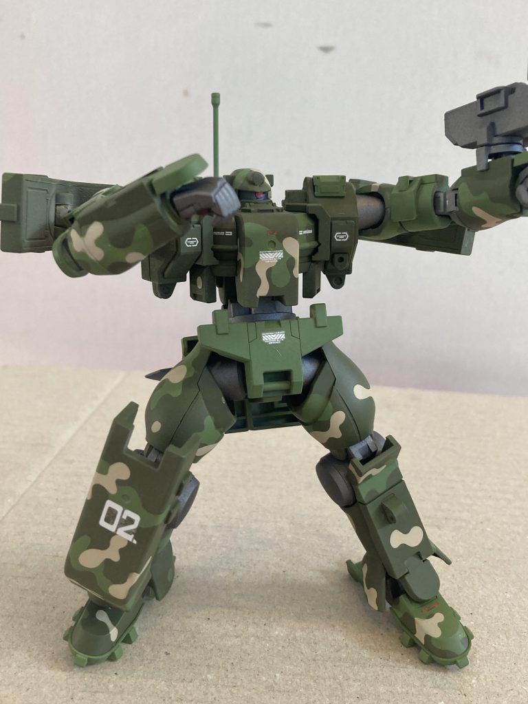 迷彩柄は迷彩のマスキングを使用してみました