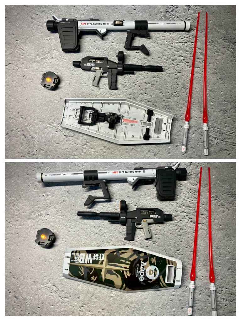 MG ガンダム AAPE RX-78-2 GUNDAM GRN-CAMO  AAPE BY A BATHING APE コラボレーション–8枚目/制作者：モリラボ