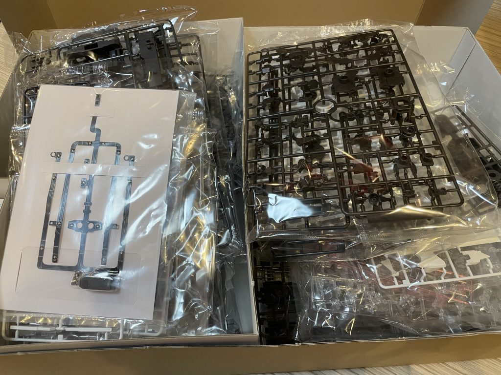 箱の中はこんな感じランナー数が多すぎて数えてないですが50枚近く入ってたと思います。