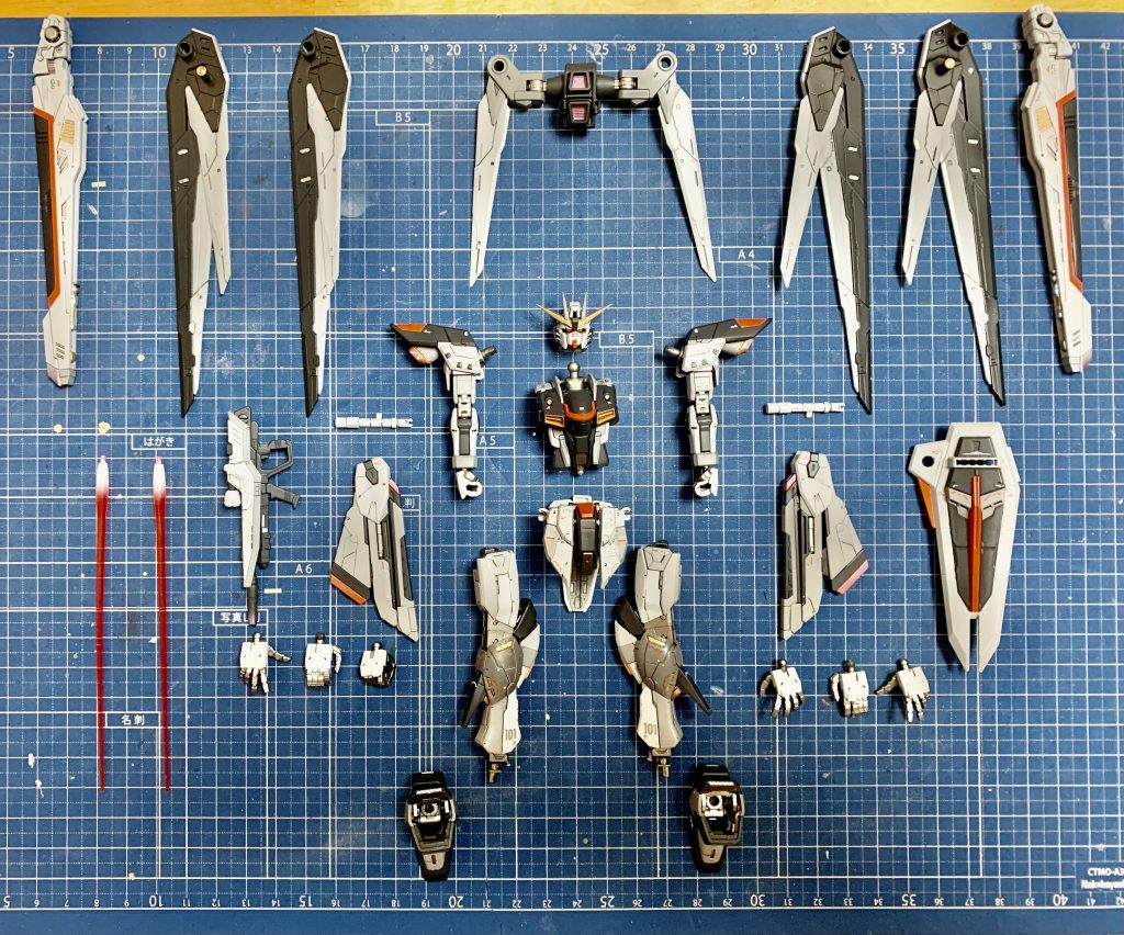 塗装、各パーツ組み立て