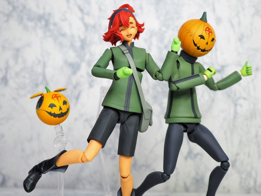 赤色に染まる時間を置き忘れ去れば♪以前作ったカボチャ先輩と一緒に