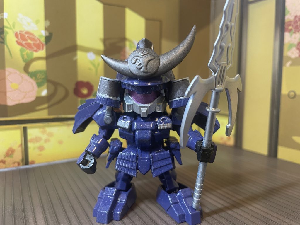 左槍。BB戦士謙信ガンダムの魂が宿ってます。が馬と合体はしませんw