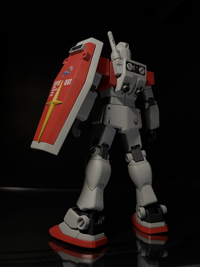 バックショット。ジャック機のマーク貼ってますが、バックパックはノーマルなのでなんちゃって仕様です。