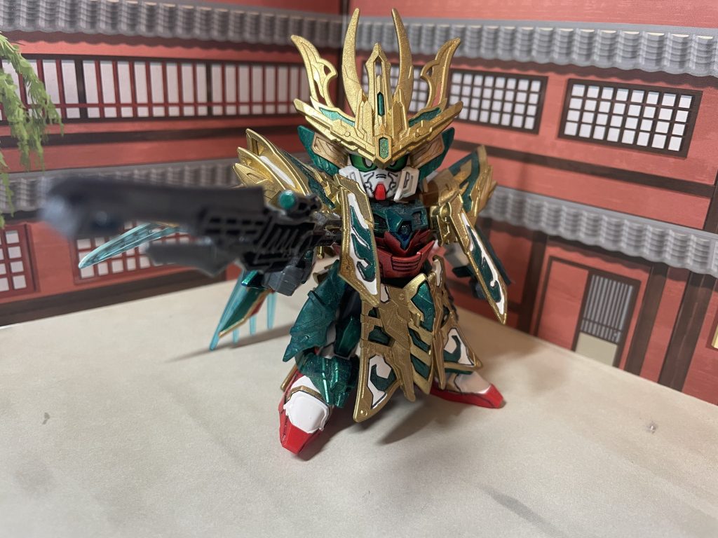 武装はフェニーチェに合わせてライフルを黄忠さんから拝借。鎧兜に銃火器萌えw