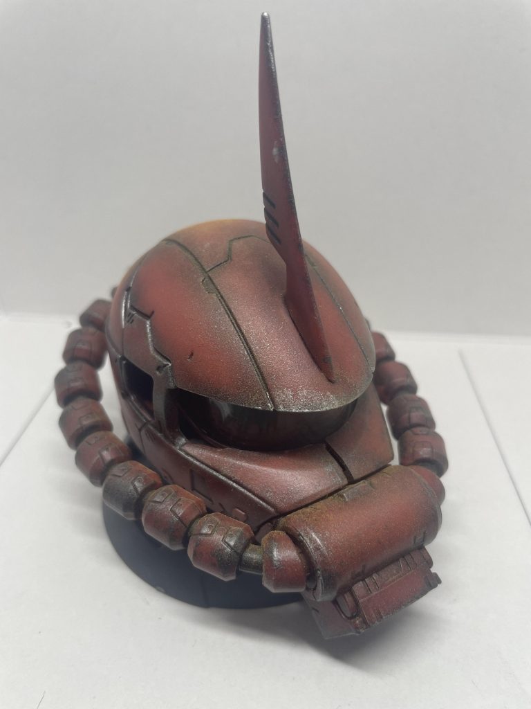 ザクヘッド　ウェザリング練習してみた–3枚目/制作者：大輔