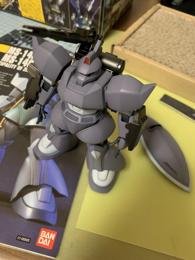 水性カラーのルブリスグレーをそのまま塗りましたが、イメージ通りになりました。 