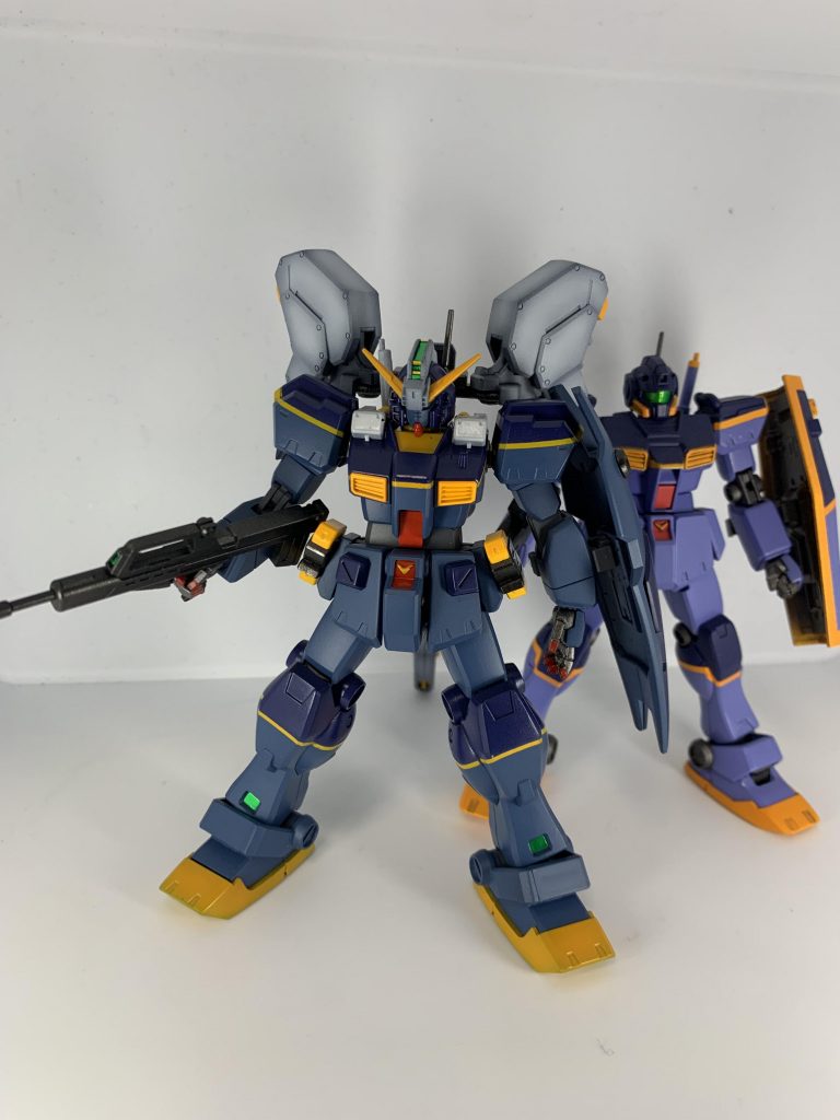 以前作成したジム改と。ご覧頂きありがとうございました😭