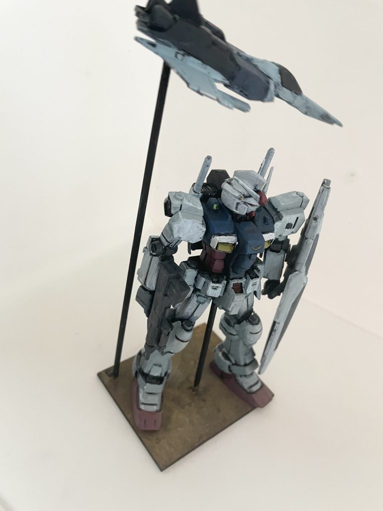 塗装は下地をアクリルガッシュ、で上からアクリル絵の具で塗り重ねています。