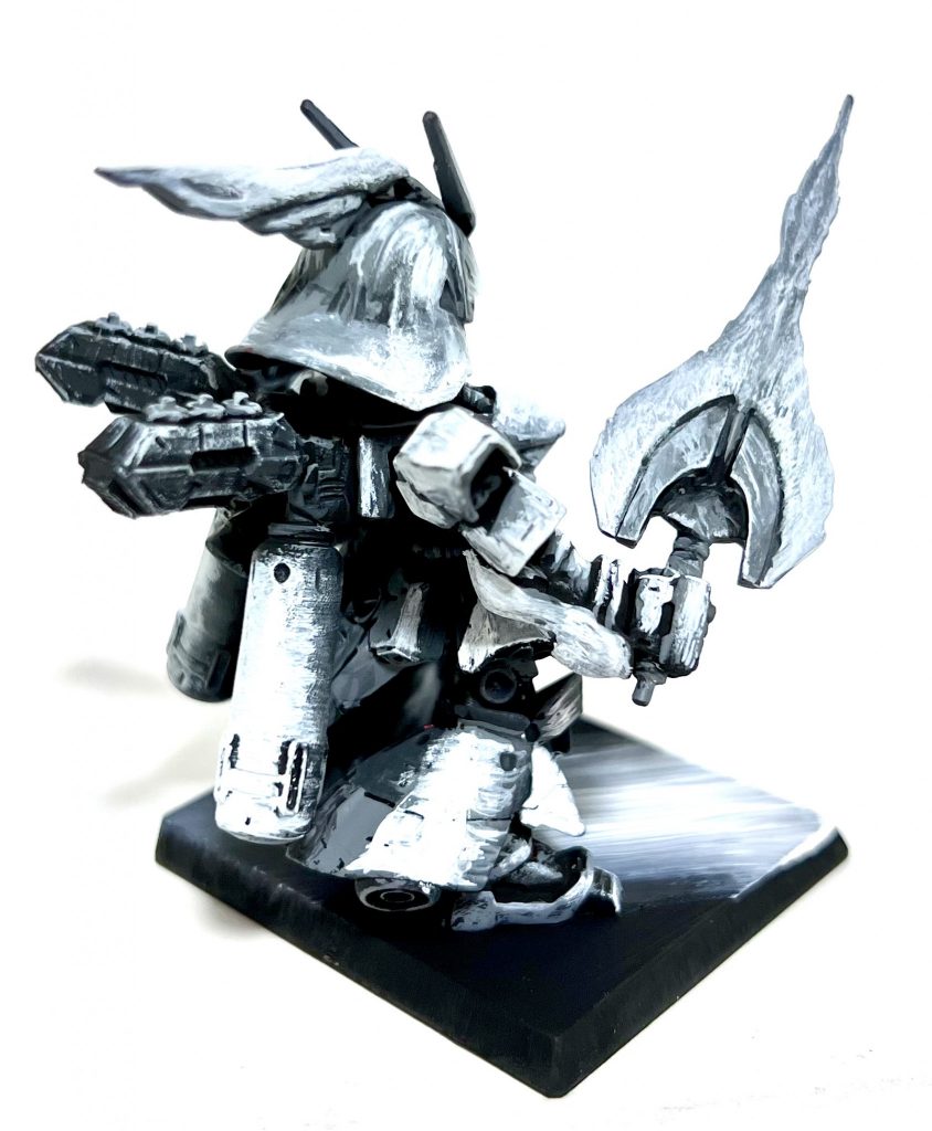 FW GUNDAM CONVERGE MSN-04 SAZABI サザビー コミック調タッチ風塗装済み完成品–3枚目/制作者：H4co Y