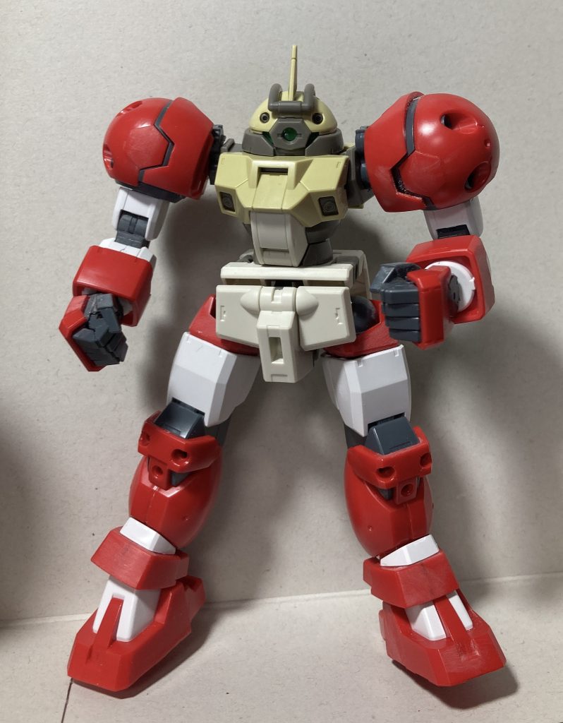 これがやりたくて、事前にタイタスの手足は合わせ目消してました。