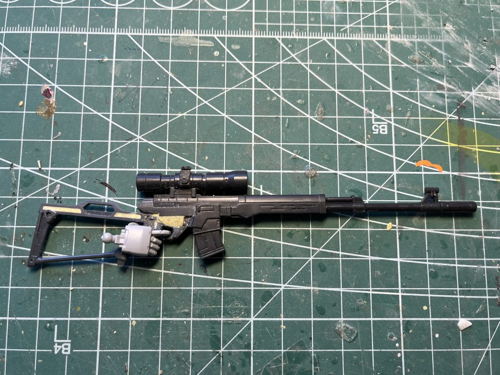 製作中のドラグノフ風狙撃銃