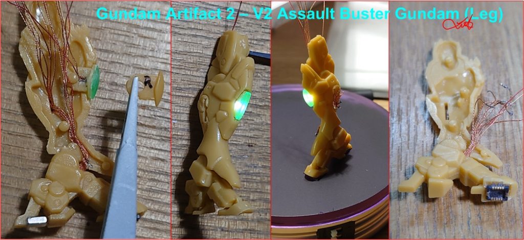 Gundam Artifact 2 - V2 Assault Buster Gundam -LED電飾、電気改造–4枚目/制作者:kwluk717