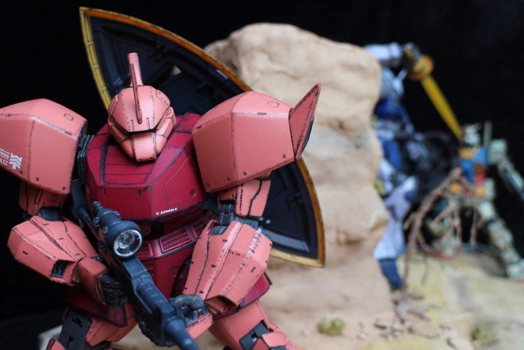 ゲルググはテキサスコロニーが初陣だったので、ウェザリングは軽めにしてあります。