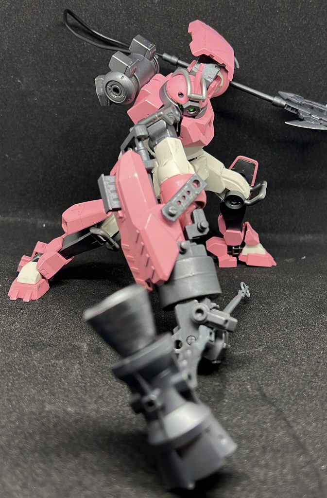 インパクトナックルで使用する用のハンマーも用意してます。今後劇中でチュチュ機がどうなるかはわかりませんが、まずはこんな感じで