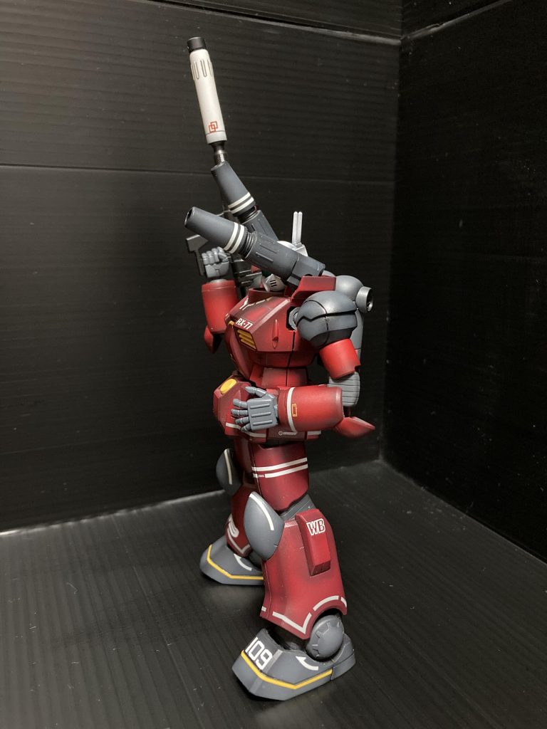 横脚部はガンキャノン初期型にしてたのですが干渉塗剥げするので💦ノーマルに戻しました😨