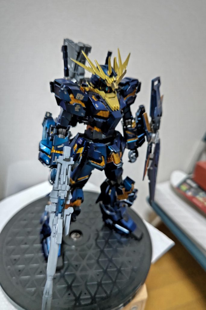 基本は相変わらすクロサフ→シルバー→クリアブルー２色混ぜグラデーションします