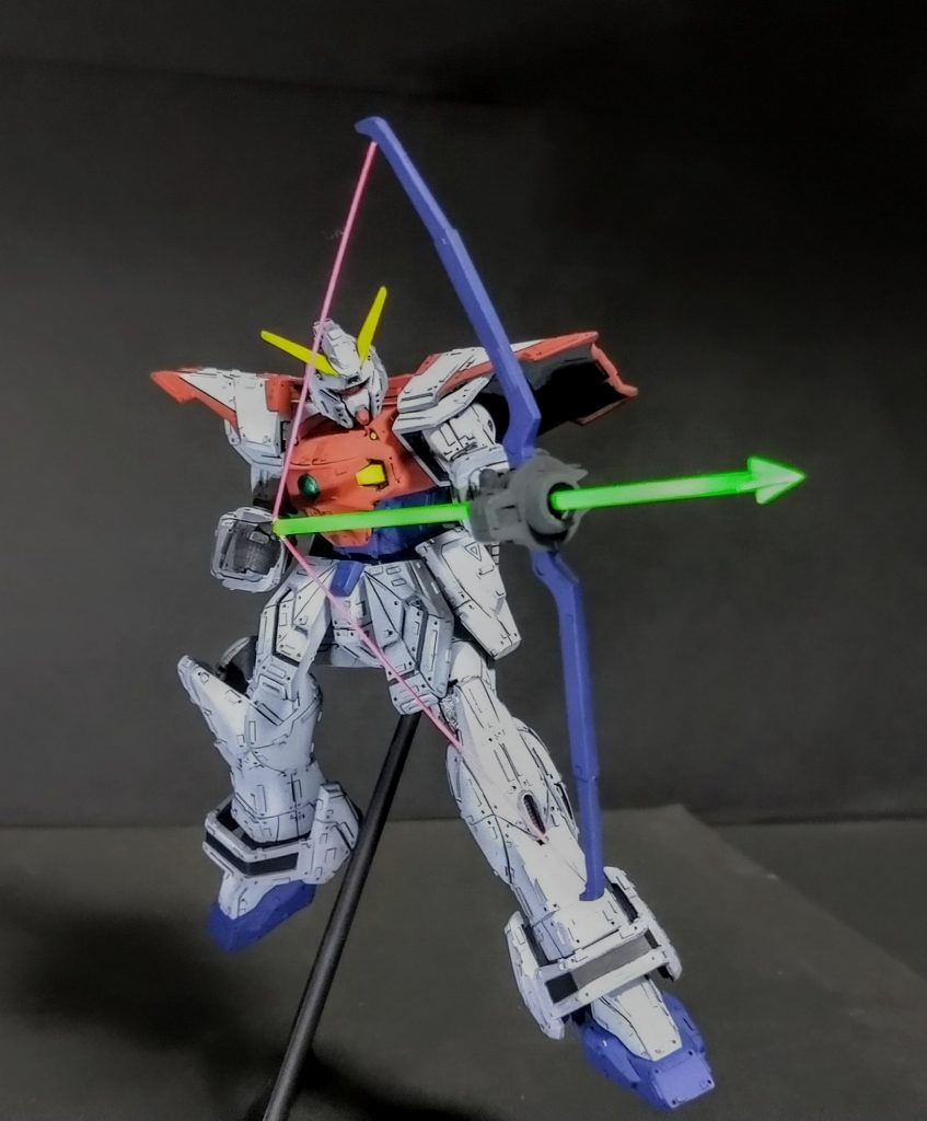 ビームボーも矢と弦を蛍光カラーで塗装してビームっぽくしてみました！