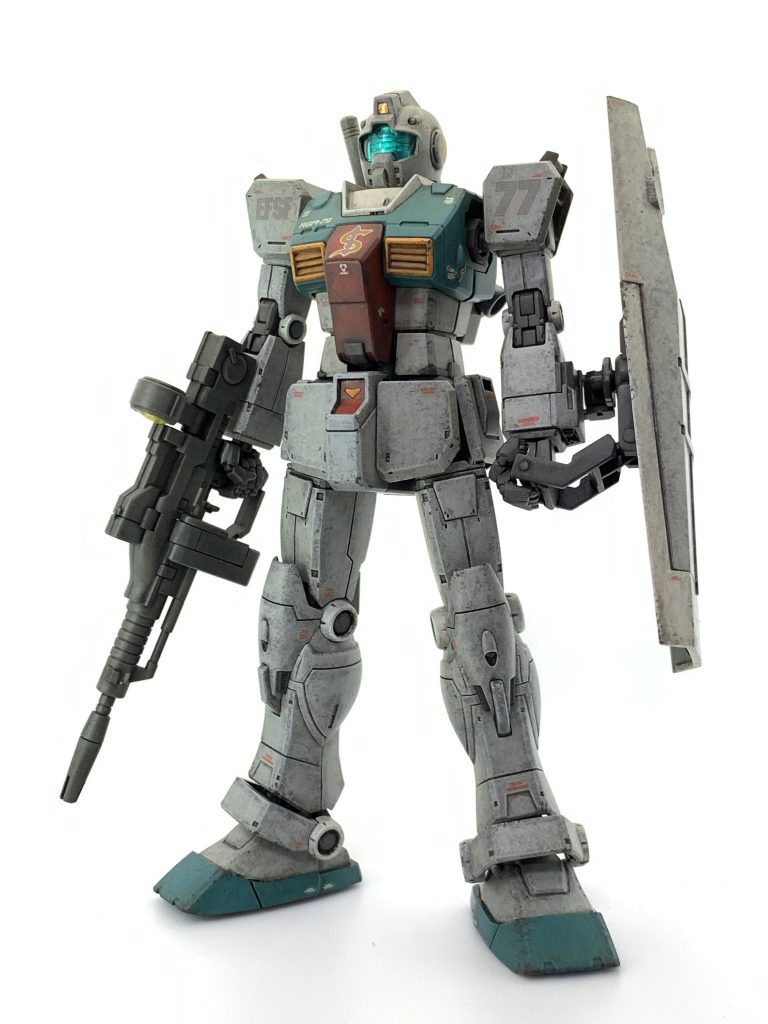 全身。スタイル改修は特にしてません。オリジン系のジムはホントにキットのデキが良いです。