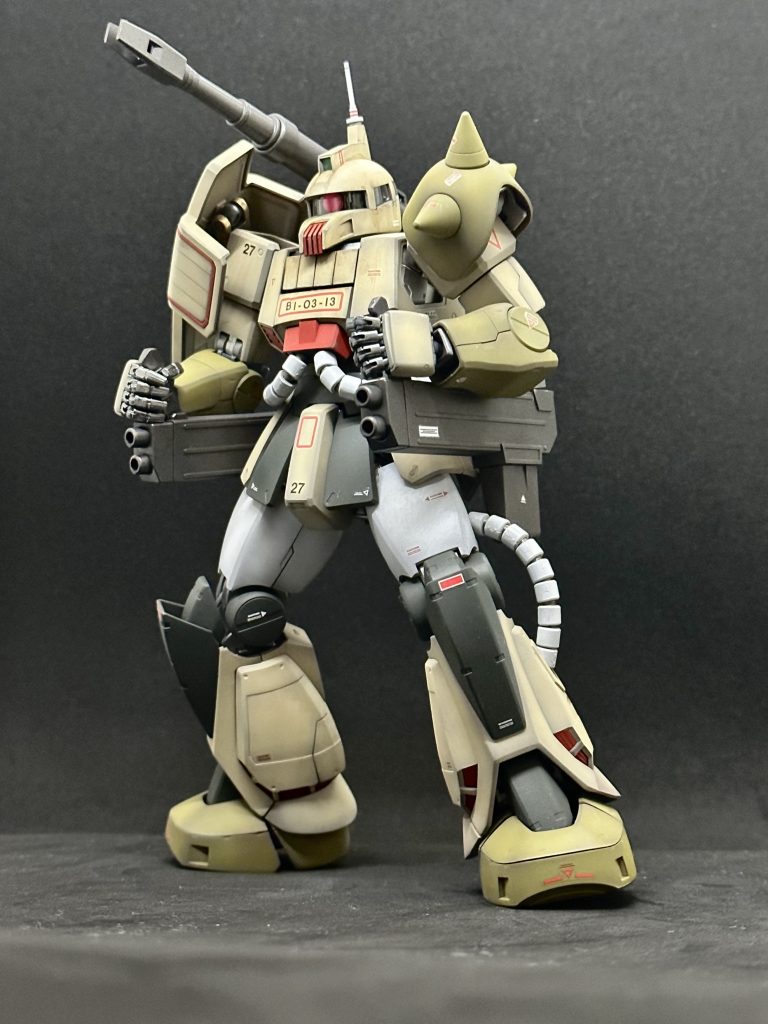 ザラっとした陸戦機ぽい感じが気に入ってます😄狙った色がでた感じだったのでその点に満足。