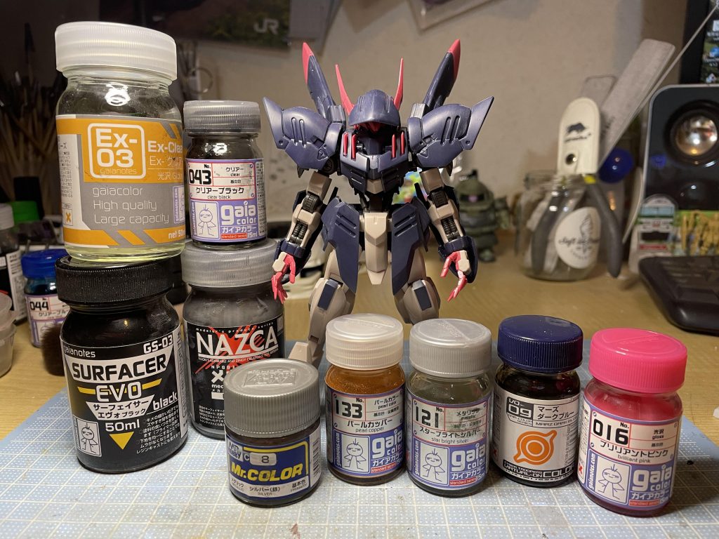 今回の塗装レシピグレーの部分を変更したくて今回はカッパーを使いました。