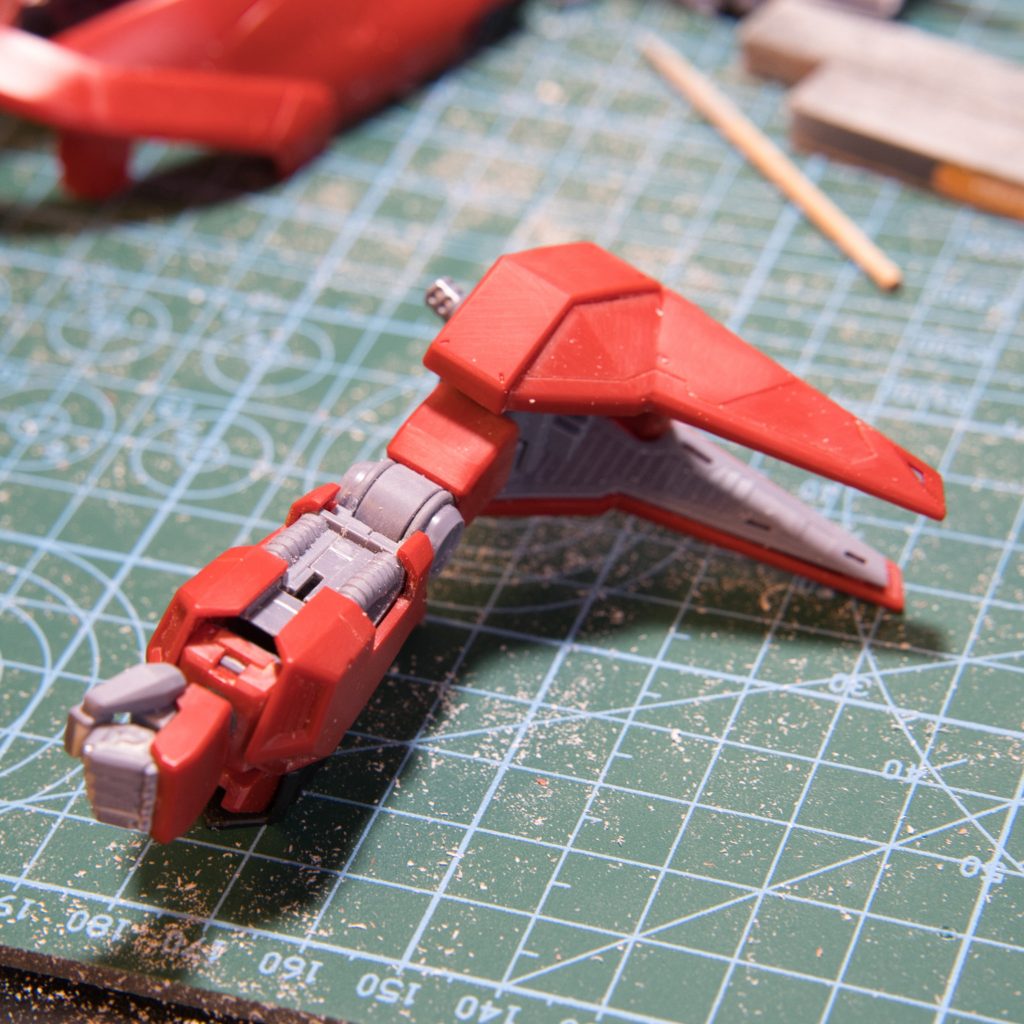 前腕を少しだけ幅詰めしています。