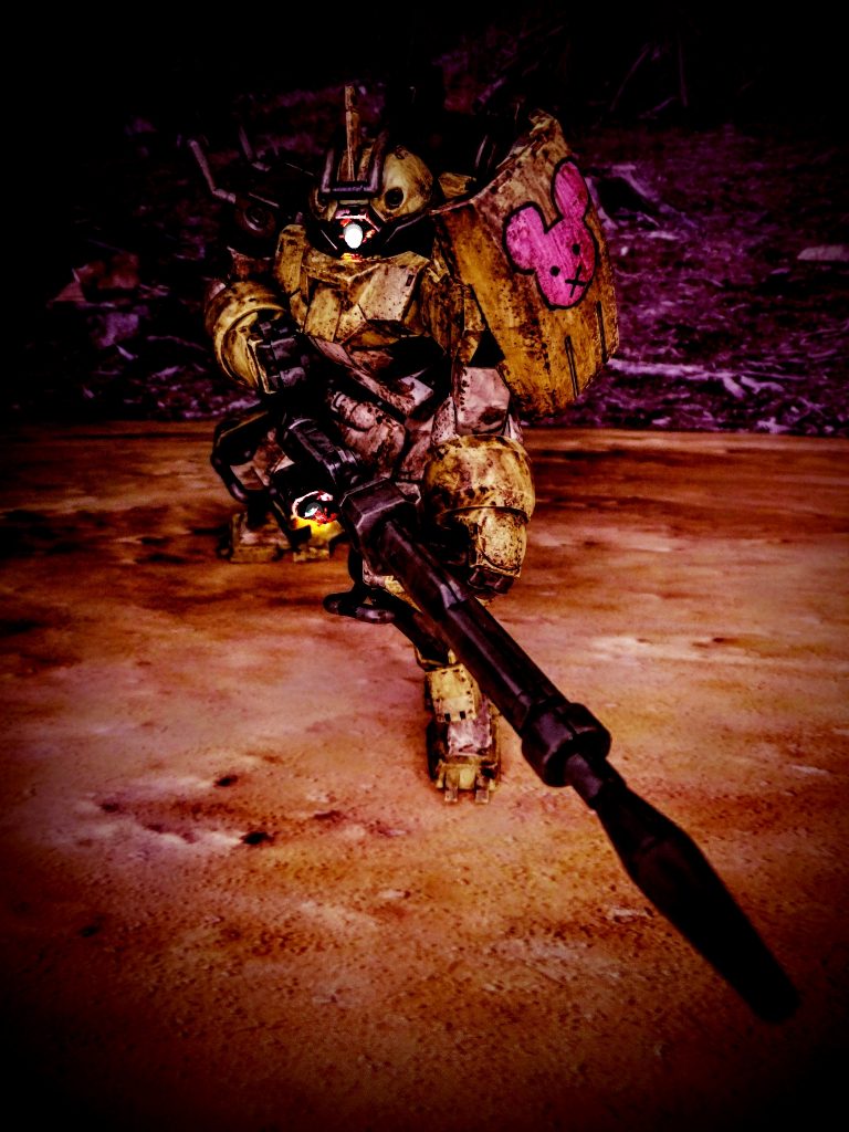 シールドのマーキングはチュチュさんがイタズラ描き風に自己主張で描いたっぽい感じで描き込んで見ました(笑)