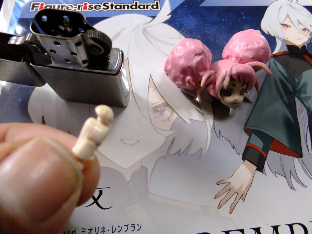 軽量化したはずだったのですが?重量で首がホールドされないのでこちらもジッポーで炙ってボールジョイントを密着!最後まで閲覧して頂きましてありがとうございました。