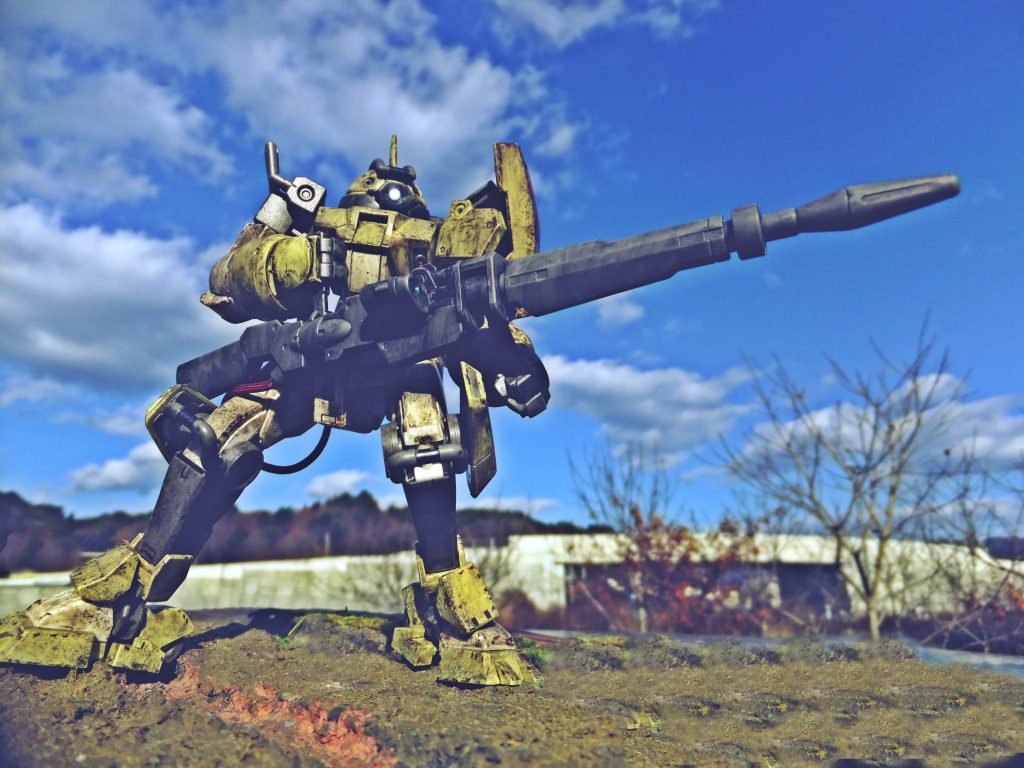 外ロケ仕様に色合いをアースカラーで塗り直して自然な色合いにしてみました。