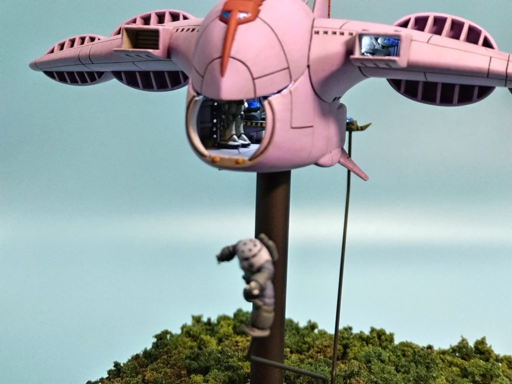 各格納庫にはズゴックとザクとドップ2機あります。ちょっと見にくいですけど…