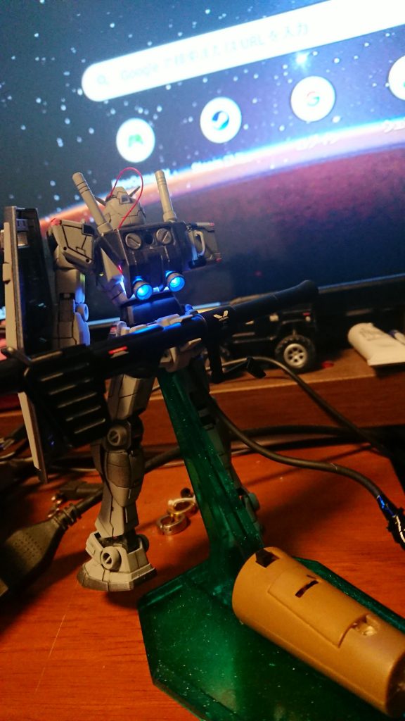 バーニアうまく光っています。