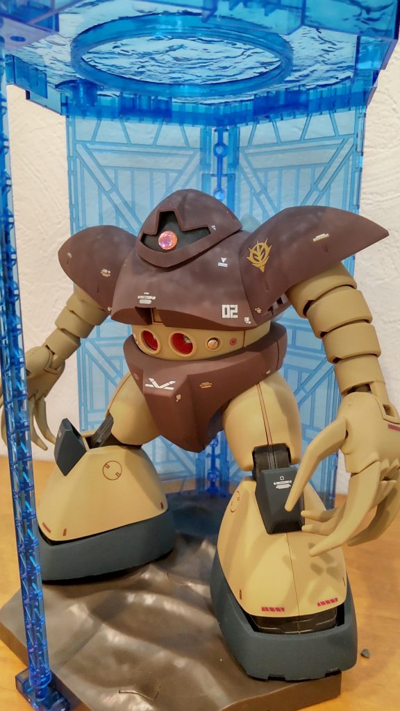 30MSの水中情景にセット。子供のおもちゃの横にまたでかいのが追加されて妻の視線が痛いです(-_-;)